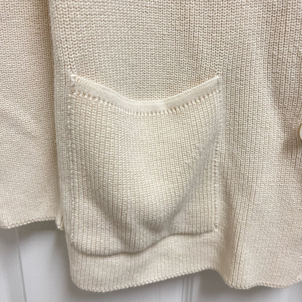 Peruvian Connection Cream Button Front Cardigan - image 5